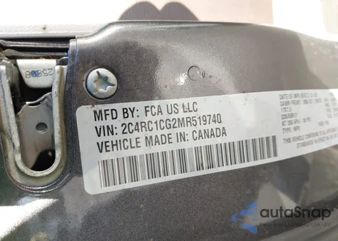 2021 Chrysler Voyager Lx из США, поврежденный, VIN 2C4RC1CG2MR519740